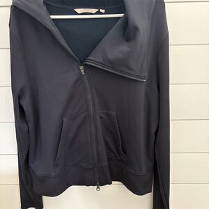 Athleta Women's‎ XL Blue Asymmetrical Zip Hoodie Jacket Casual
